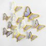 10 броя топери  пеперуди лилави розови златист кант декорация на торта мъфини, снимка 7