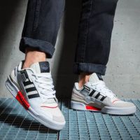 adidas Forum Exhibit Low "White Vivid Red" GZ0937, снимка 1 - Маратонки - 45769812