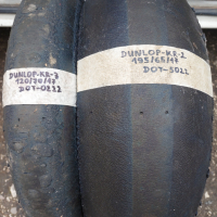 Dunlop kr сликове за мотор комплект 195/65/17 & 120/70/17 , снимка 1 - Гуми и джанти - 45023594