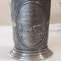 Немски чаши за ракия от калай Antik *  Vintage, снимка 3 - Антикварни и старинни предмети - 45344956