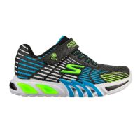 Skechers - Спортни обувки Flex-Glow Elite с LED светлини, Лайм, Син, Черен, 28.5 EU, снимка 4 - Детски маратонки - 45335016