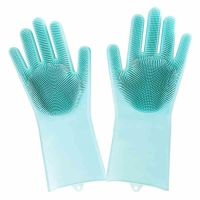 Магически силиконови ръкавици за миене на съдове Magic Brush, снимка 10 - Аксесоари за кухня - 45891235