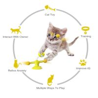 Забавна и възпитателна въртяща се играчка за котки - цвета се изпраща според наличността в склада, снимка 7 - За котки - 45840923