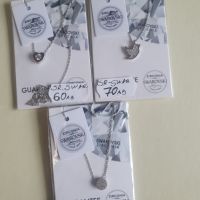 Дамски сребърни колиета с Кристал, снимка 2 - Колиета, медальони, синджири - 45552982
