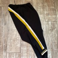 Нов спортно елегантен черен еластичен панталон zara Зара Zara с кант , снимка 2 - Панталони - 45913204