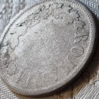 Сребърна монета 2 LEI 1872 Кралство Румъния , снимка 6 - Нумизматика и бонистика - 45768433
