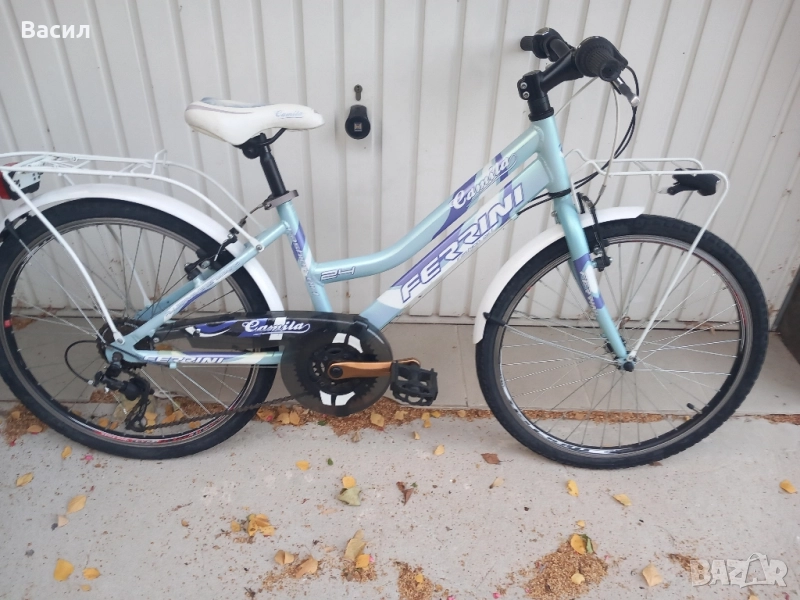 Детски алуминиев велосипед Ferini 24 цола, отличен , снимка 1