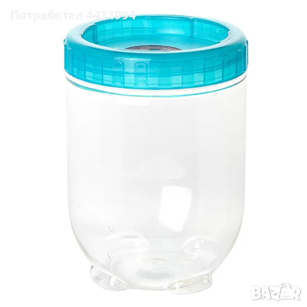 Буркан Lock & Lock Interlock INL304B 700ml, петролено зелен, снимка 1