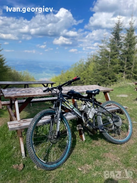 Колело с двигател 80 кубика с чисто нов двигател, снимка 1