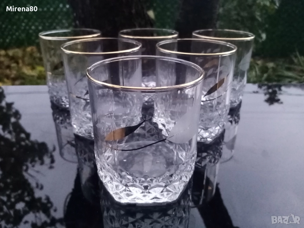 Сервиз за уиски масивно стъкло, снимка 1