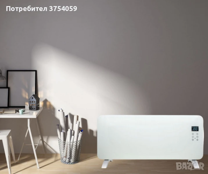 Конвектор, 2000W, стъклен панел, снимка 1