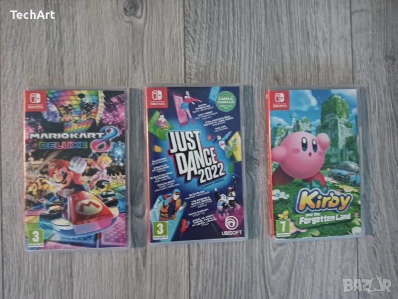 Nintendo switch - Mario Kart 8 , Kirby , Just Dance игри, снимка 1