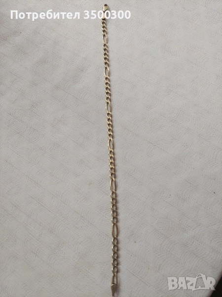 Продавам златна гривна 10гр /14 к. дължина 25 см. цената е 135 лв за грам, снимка 1