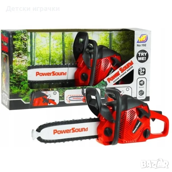 Детска Резачка моторен трион, звукови ефекти , снимка 1