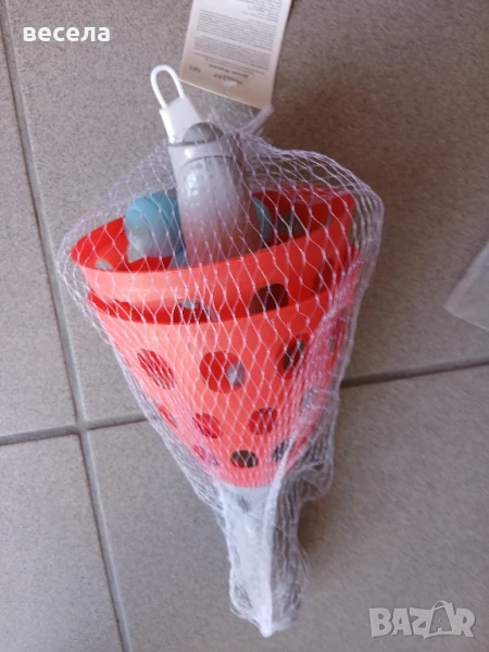 детска игра подскачащо топче с две фунийки за изстрелване, снимка 1