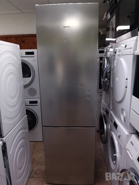 Иноксов комбиниран хладилник с фризер Сименс Siemens A+++ 2 години гаранция!, снимка 1