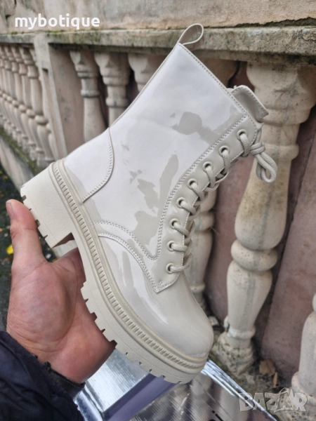 Дамски боти лак вата, снимка 1