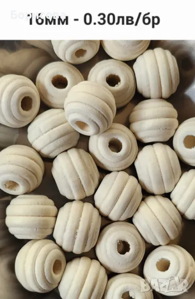 Дървени мъниста 16мв, снимка 1