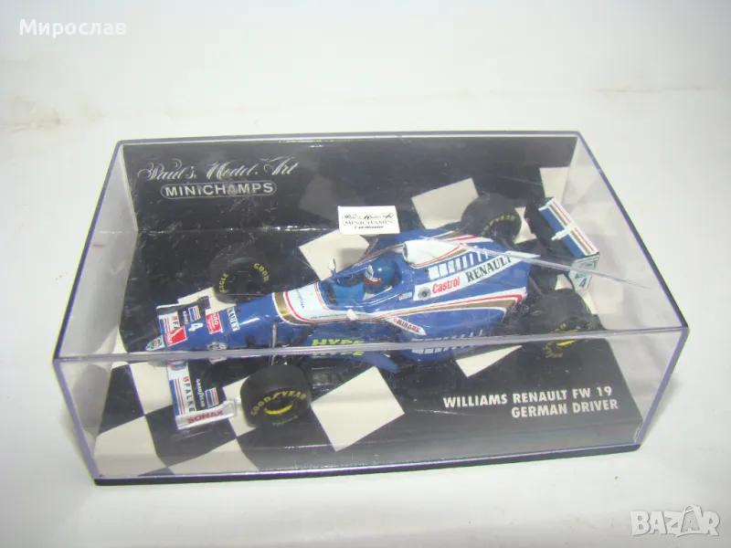 1:43 MINICHAMPS WILLIAMS RENAULT ФОРМУЛА 1 F1 БОЛИД, снимка 1