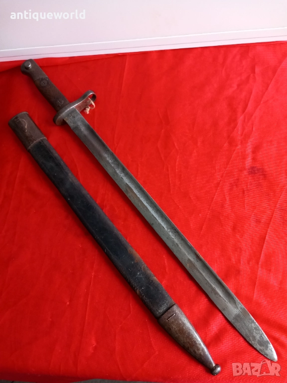 1913г WW1 Голям Толедски Байонет .Щик М1913 ,ПСВ, снимка 1