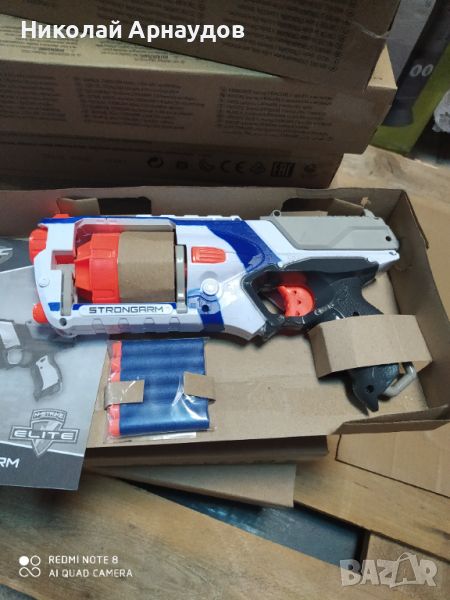 Пистолет Nerf N Strike Elite Strongarm Blaster  , снимка 1