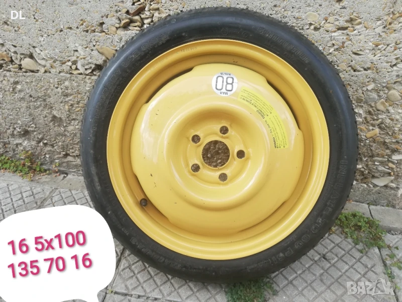 Патерица Резервна гума 16 5х100 16 5x100 Subaru XV BRZ Impresa Forester Legacy WRX Outbeck, снимка 1