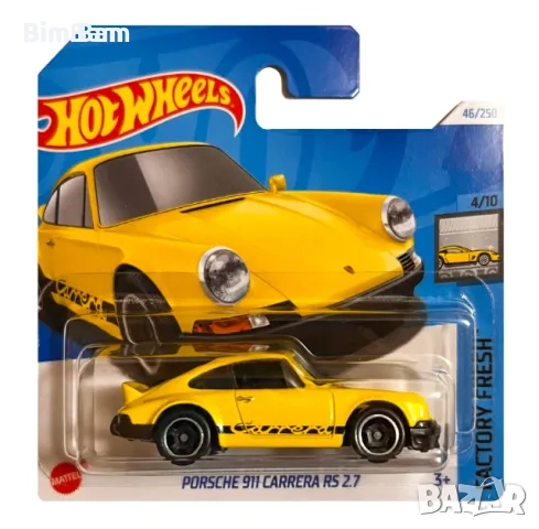 Оригинална колекционерска количка Hot Wheels Porsche 911 Carrera RS 2.7, снимка 1
