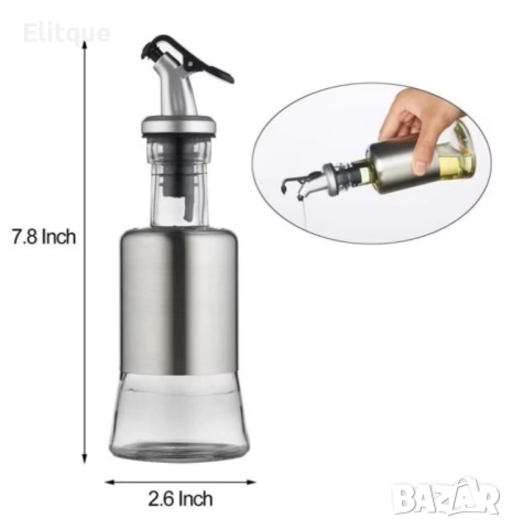 Бутилка за зехтин, олио, оцет, 200ML, снимка 3 - Други - 52901421