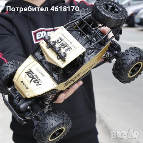 Алуминиев голям офроуд джип с дистанционно управление, снимка 3 - Коли, камиони, мотори, писти - 52380188