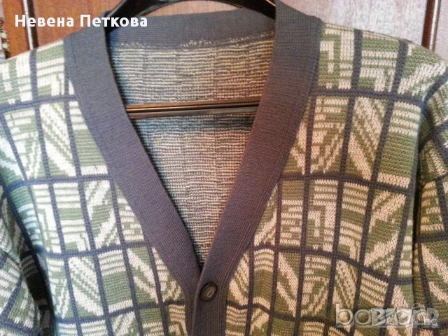 Мъжка трикотажна жилетка - нова, снимка 2 - Блузи - 53943270