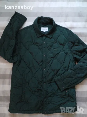 lacoste lightweight hoodie collapsible snap quilted jacket - страхотно мъжко яке 54/L, снимка 7 - Якета - 48383863