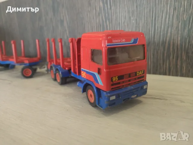 Ретро  метален камион DAF 95 !!!, снимка 1 - Колекции - 49303742