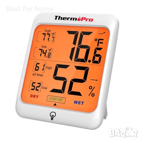 ThermoPro TP53 Дигитален хигрометър- термометър, снимка 1 - Други - 45911896