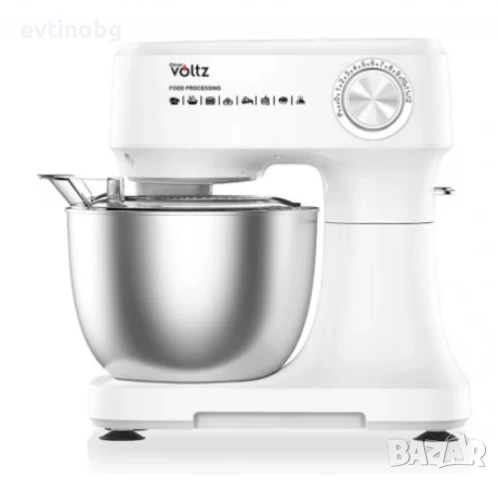 Планетарен миксер Voltz 3,5L 12 скорости | 800W | Кухненски робот | Червен/Черен/Бял, снимка 5 - Кухненски роботи - 53766595