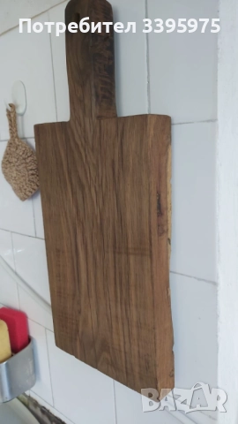 Дъска за рязане от дъб, ръчно изработена Началото на 20-ти век, снимка 2 - Аксесоари за кухня - 51709078