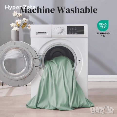 Спално бельо от 4части 2 калъфки и два плика 135x200 зелено микрофибър, снимка 4 - Други стоки за дома - 53910411