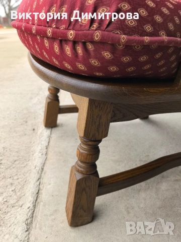 Кресло дъбово (01-073), снимка 5 - Дивани и мека мебел - 53566977