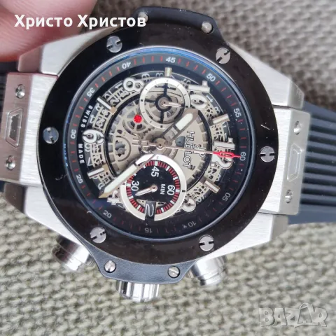 HUBLOT Мъжки луксозен часовник HUBLOT Big Bang Unico Titanium Ceramic , снимка 5 - Мъжки - 48725471