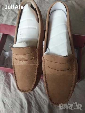 Велурени дамски мокасини John Scoth, снимка 6 - Маратонки - 54182016