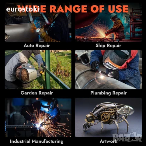 Hitbox ARC 200D MINI заваръчен апарат с LCD дисплей, 240V, технология Synergy, преносим, снимка 2 - Други инструменти - 51091803