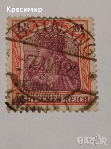 Империя Германия 1-1/4 , снимка 11 - Филателия - 52949483