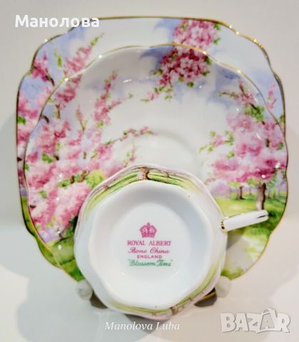 Троен комплект Royal Albert „Blossom Time“, снимка 10 - Колекции - 45331859