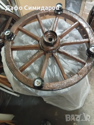 колело от каруца полюлей , снимка 2 - Декорация за дома - 54049971