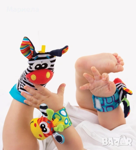 Playgro Jungle Friends / Комплект 7 дрънкалки 0+, снимка 5 - Други - 53492676