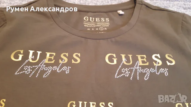 Дамска оригинална тениска GUESS размер М, снимка 6 - Тениски - 46983262