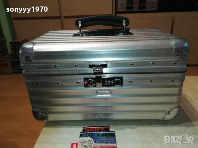 заявен-RIMOWA GERMANY 1898-МАРКОВ АЛУМИНИЕВ КУФАР 1904251928LNWC, снимка 2 - Микрофони - 49962591