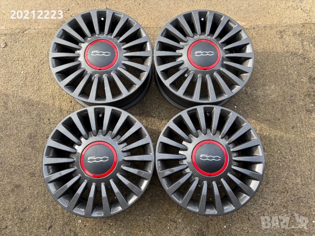 4 броя алуминиеви джанти за Fiat 500 15, снимка 4 - Гуми и джанти - 52773654