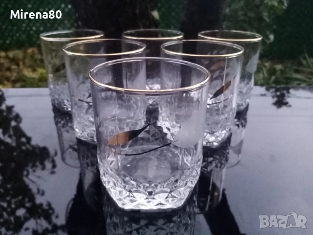 Сервиз за уиски масивно стъкло