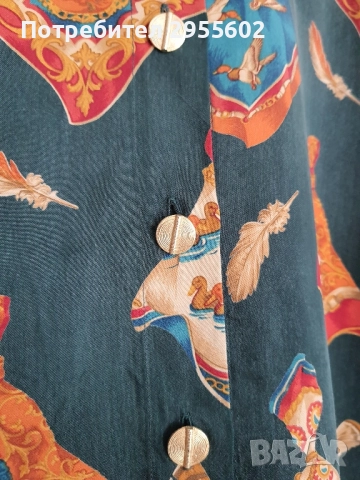 Френска дамска риза хермес стил F 42, снимка 3 - Тениски - 52085913