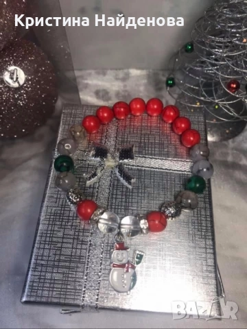 Предлагам коледни бижута с естествени камъни, снимка 12 - Колиета, медальони, синджири - 52522299
